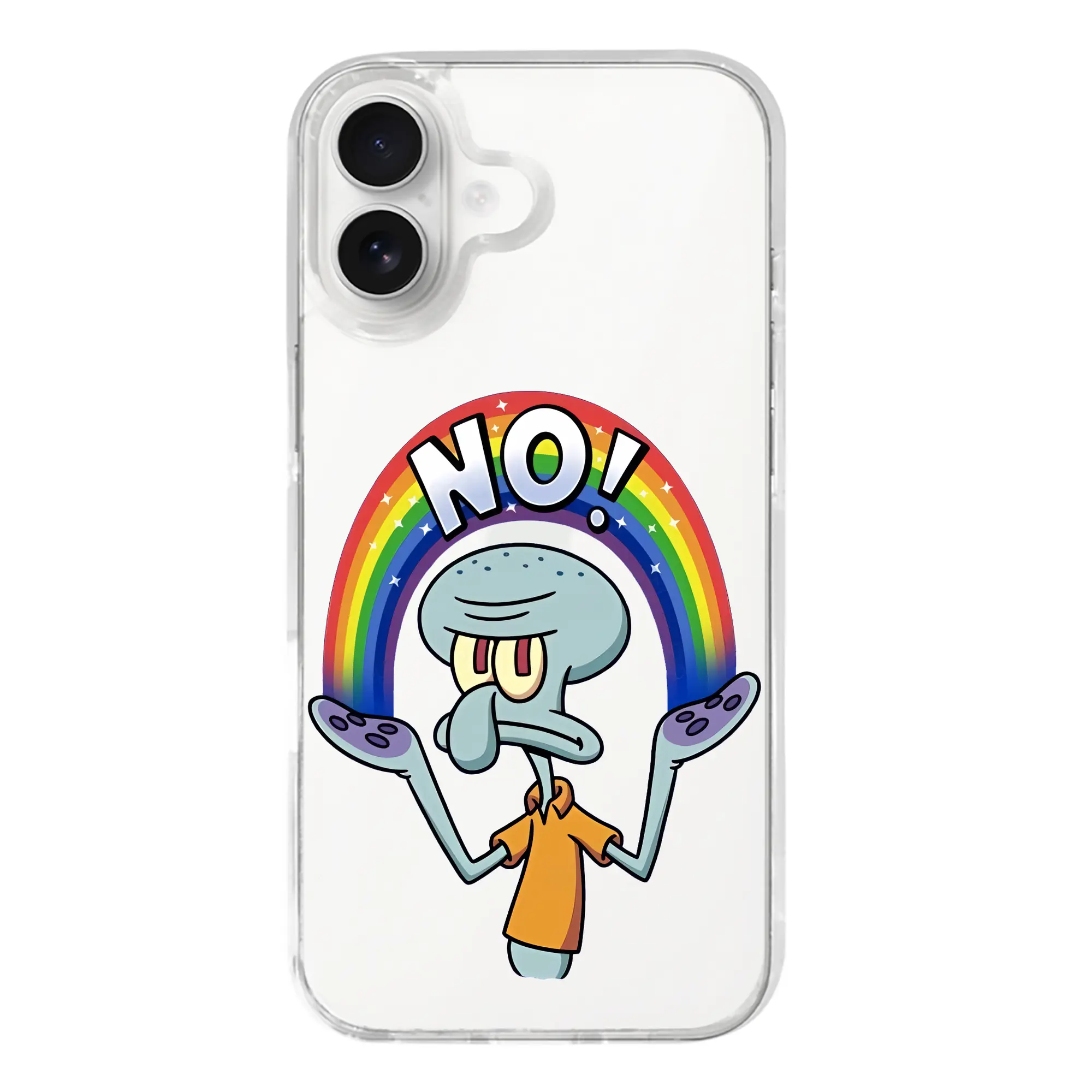 スポンジボブ グッズ イカルド - iPhone 17シリーズ 透明スマホケース – 薄型・耐衝撃・精密フィット保護カバー